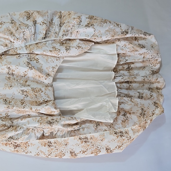 Abercrombie & Fitch Flutter Ruffle Sleeve Midi Poplin Dress XXXL 3X Cottagecore - Picture 11 of 13